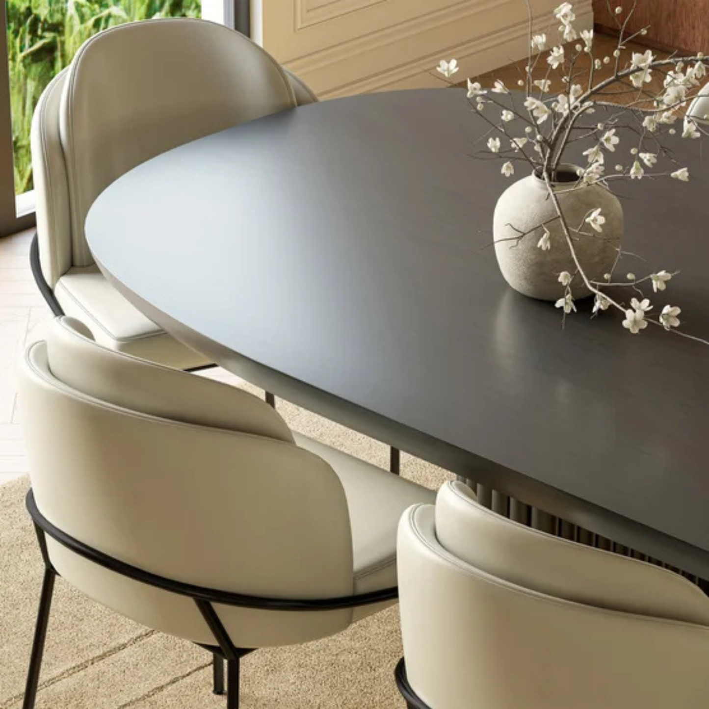 ROVE CONCEPTS - Ensemble de 2 Chaises de Salle à Manger Angelo-dining-chair-pack-set-costco-1987189-taupe-noir-black-6