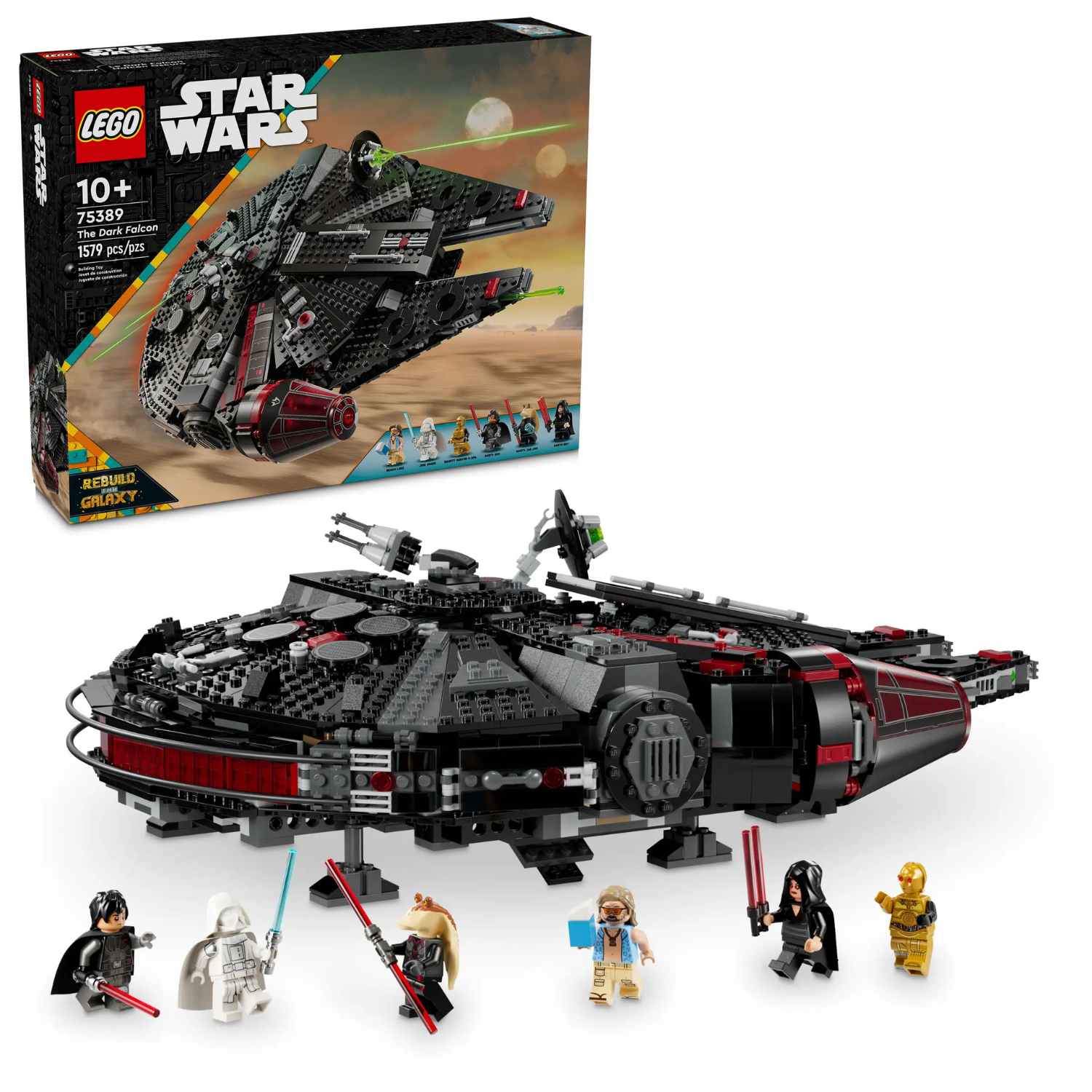 LEGO - Série de Collection Ultime Vaisseau Millenium Falcon 75192 et Vaisseau le Dark Falcon 75389 Star Wars *Boites Endommagées*-the-ultimate-collector-series-costco-5075192-8