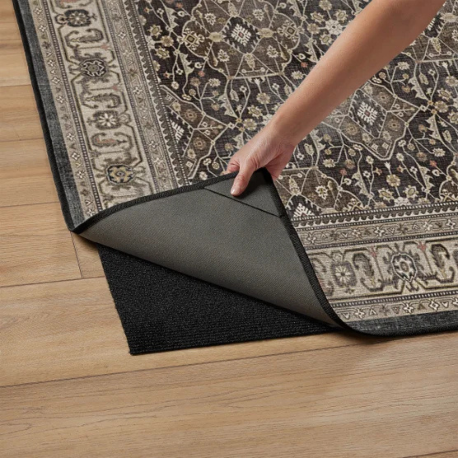 RUGGABLE - Tapis Lavable de 8 x 10 pi *Boite Ouverte*-washable-rug-costco-1837275-1858700-alessia-brun-brown-3