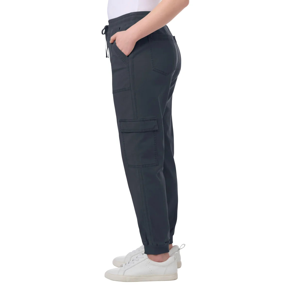 SLENDID - Pantalon Cargo pour Femme-Womens-Cargo-jogger-Noir-Black-1915720-1926591