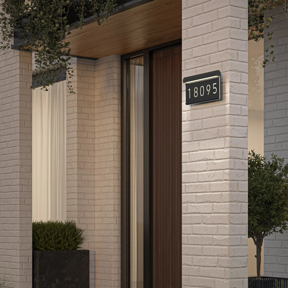 ARTIKA - Plaque d'Adresse Murale à Del Bowen-LED-ADDRESS-WALL-LIGHT-COSTCO-1938103-OUT-BOW5C-C1BL-7