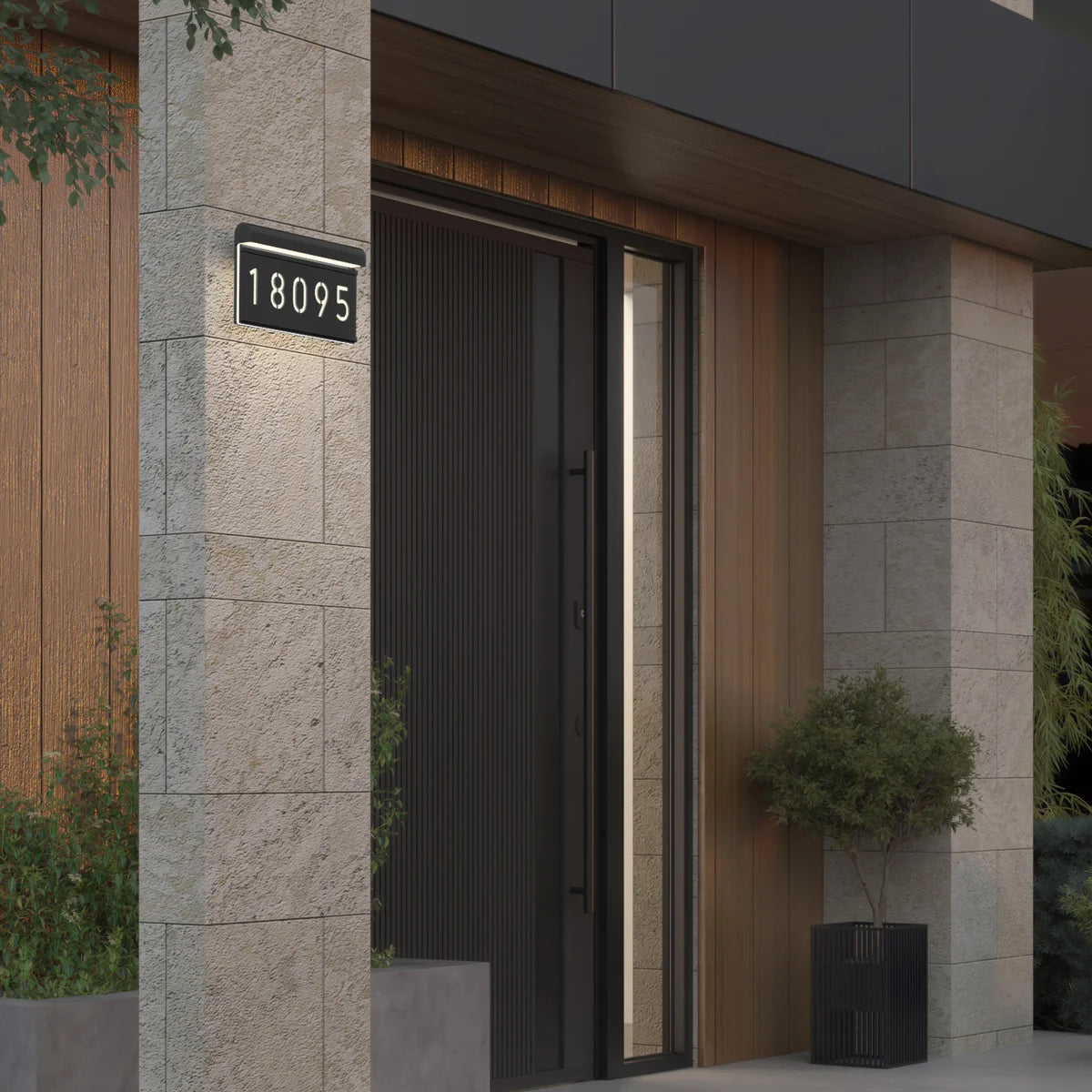 ARTIKA - Plaque d'Adresse Murale à Del Bowen-LED-ADDRESS-WALL-LIGHT-COSTCO-1938103-OUT-BOW5C-C1BL-6