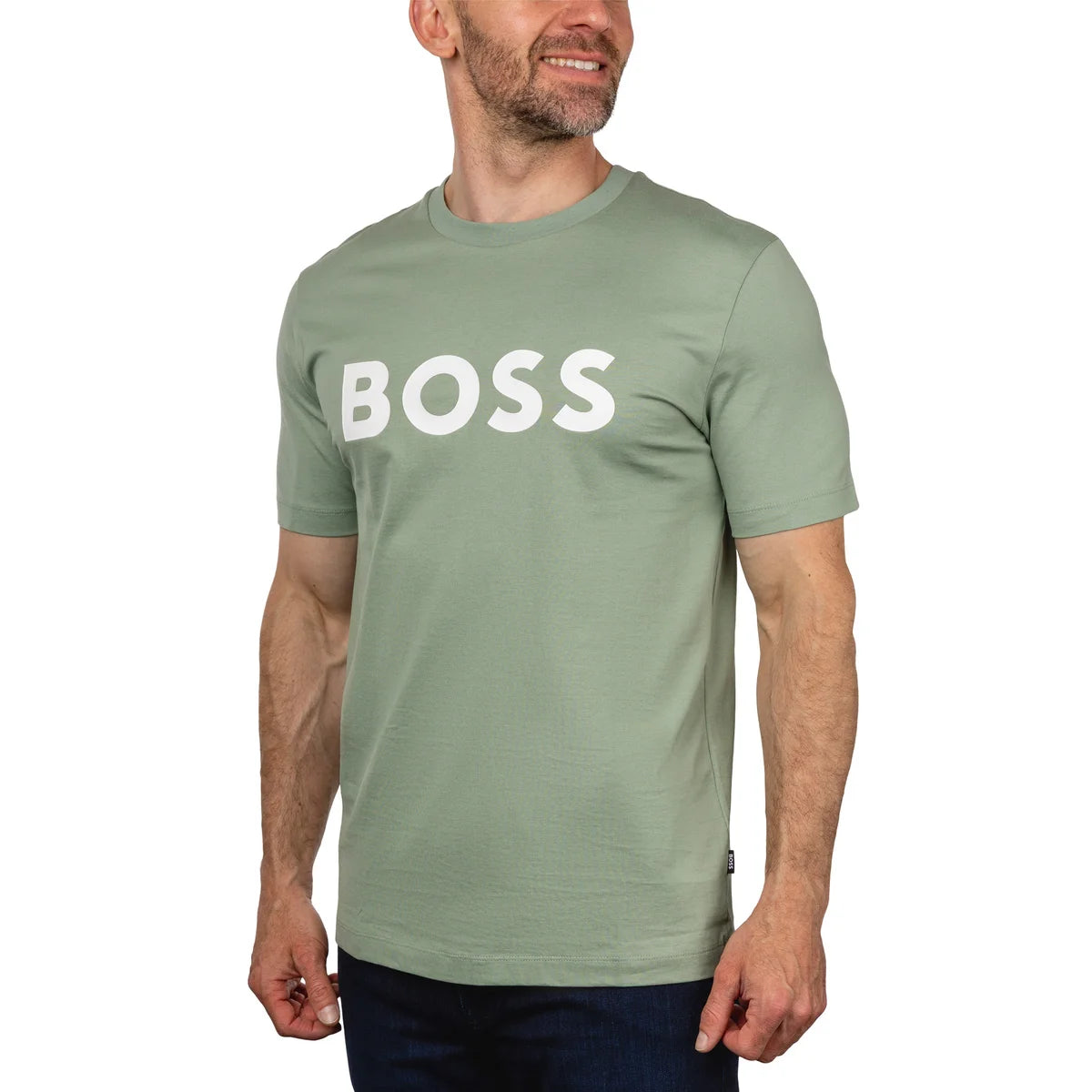 HUGO BOSS - Chandail à Manches Courtes pour Homme Tiburt-men's-short-sleeve-t-shirt-costco-1816155-GREEN-VERT