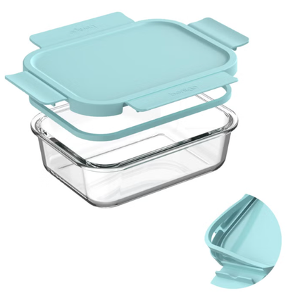 BENTGO - Ensemble de 6 Contenants en Verre | BENTGO – 6-Piece Leak-Proof Glass Food Storage Set 