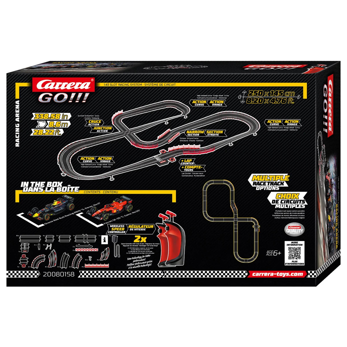 CARRERA GO!!! - Arene de Course avec Voitures de Course F1 et Manettes Sans Fil-racing-arena-race-cars-wireless-controlers-costco-2580158-6