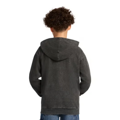 CALVIN KLEIN - Veste à capuchon avec fermeture à glissière pour enfant noir | CALVIN KLEIN - Youth Black Full Zip Hoodie 