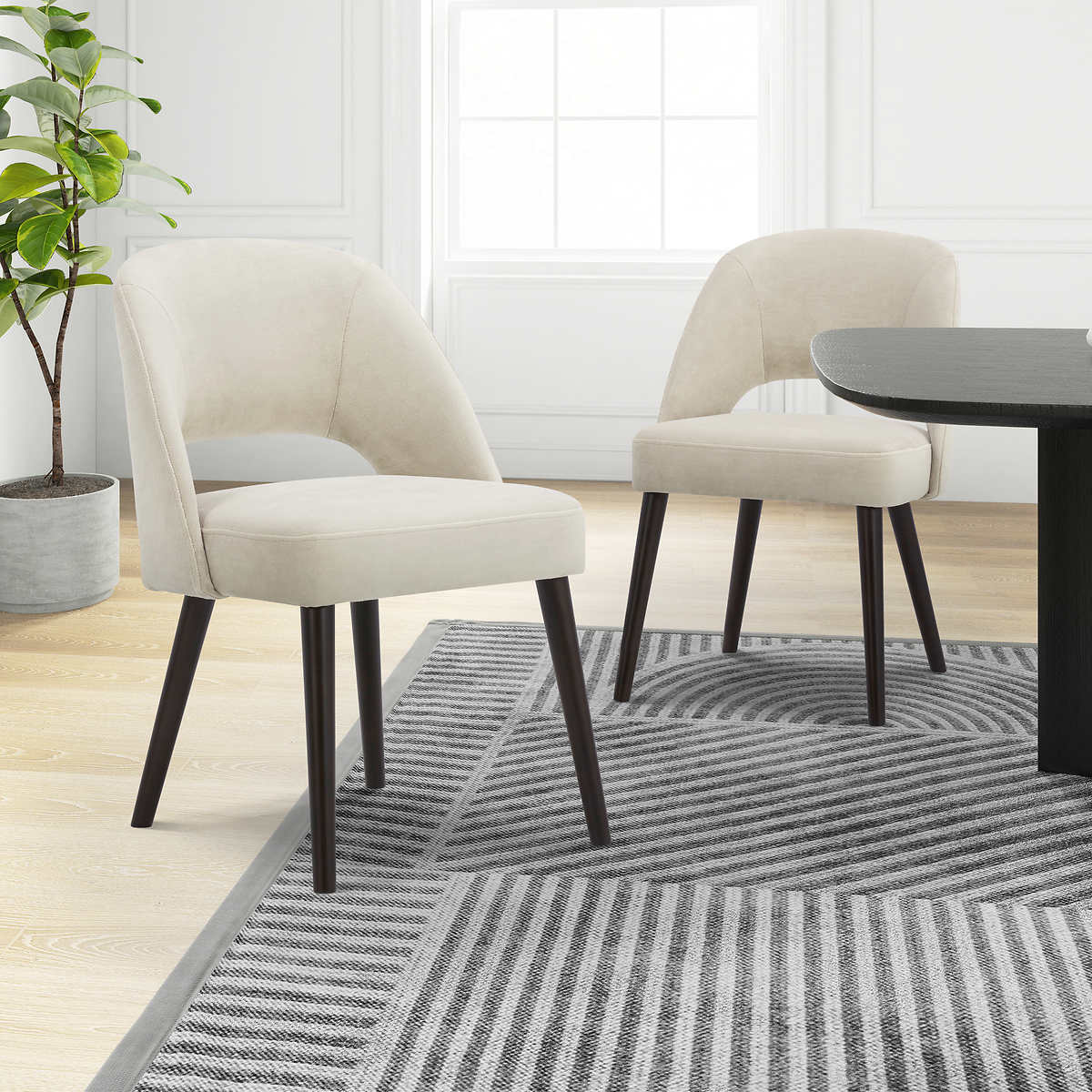 GILMAN CREEK FURNITURE - Ensemble de 2 Chaises de Salle à Manger en Tissu-2-PACK-FABRIC-DINING-CHAIR-COSTCO-1812465-beige