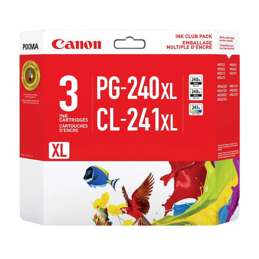 CANON - Emballage Multiple d'Encre PG-240XL/CL-241XL-MULTI-PACK-CLUB-INK-COSTCO-332526