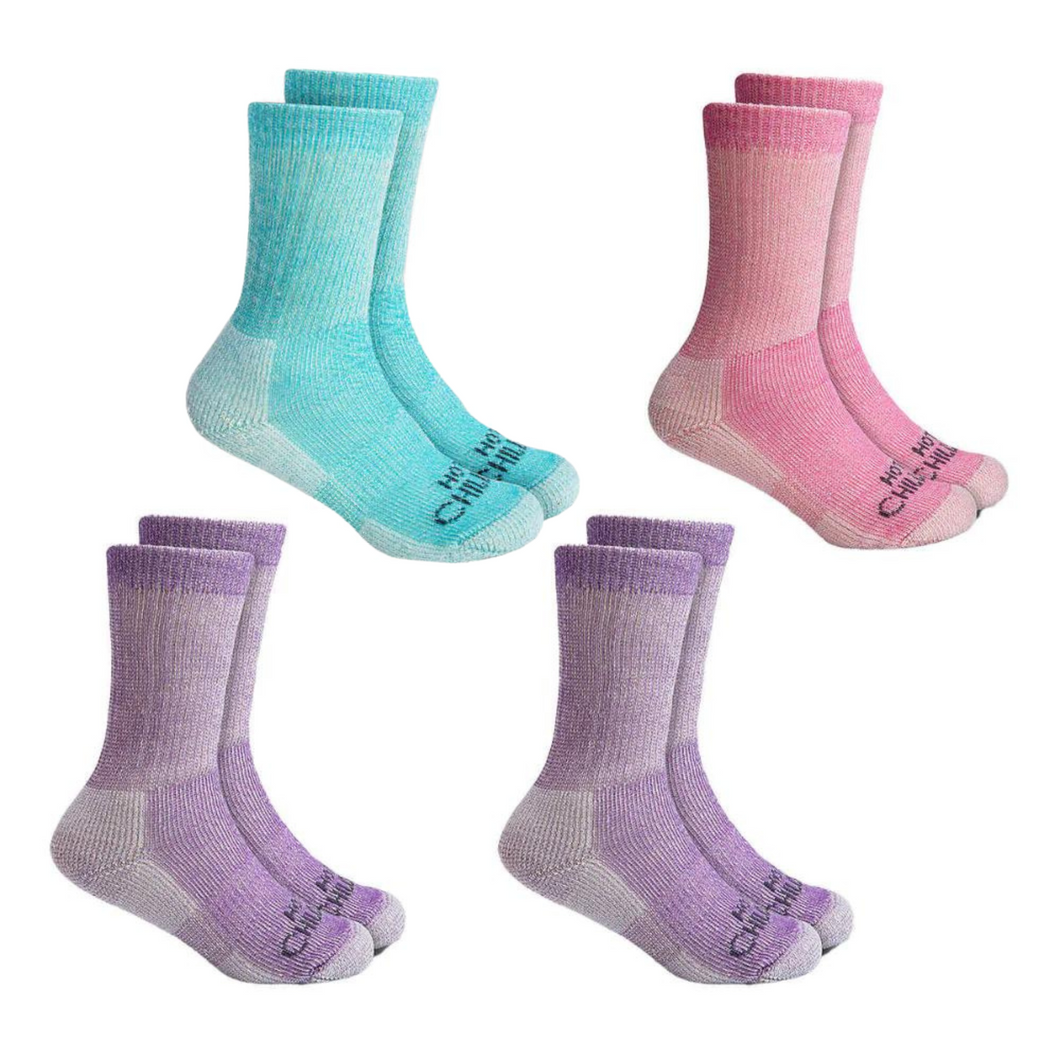 HOT CHLLYS - 6 Paires de Chaussettes de Randonnée pour Enfant
