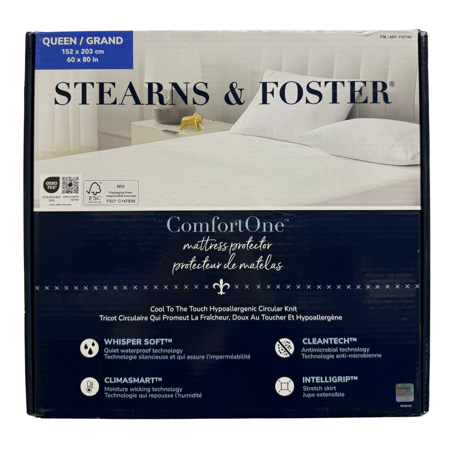 STEARNS & FOSTER - Protecteur de Matelas ComfortOne