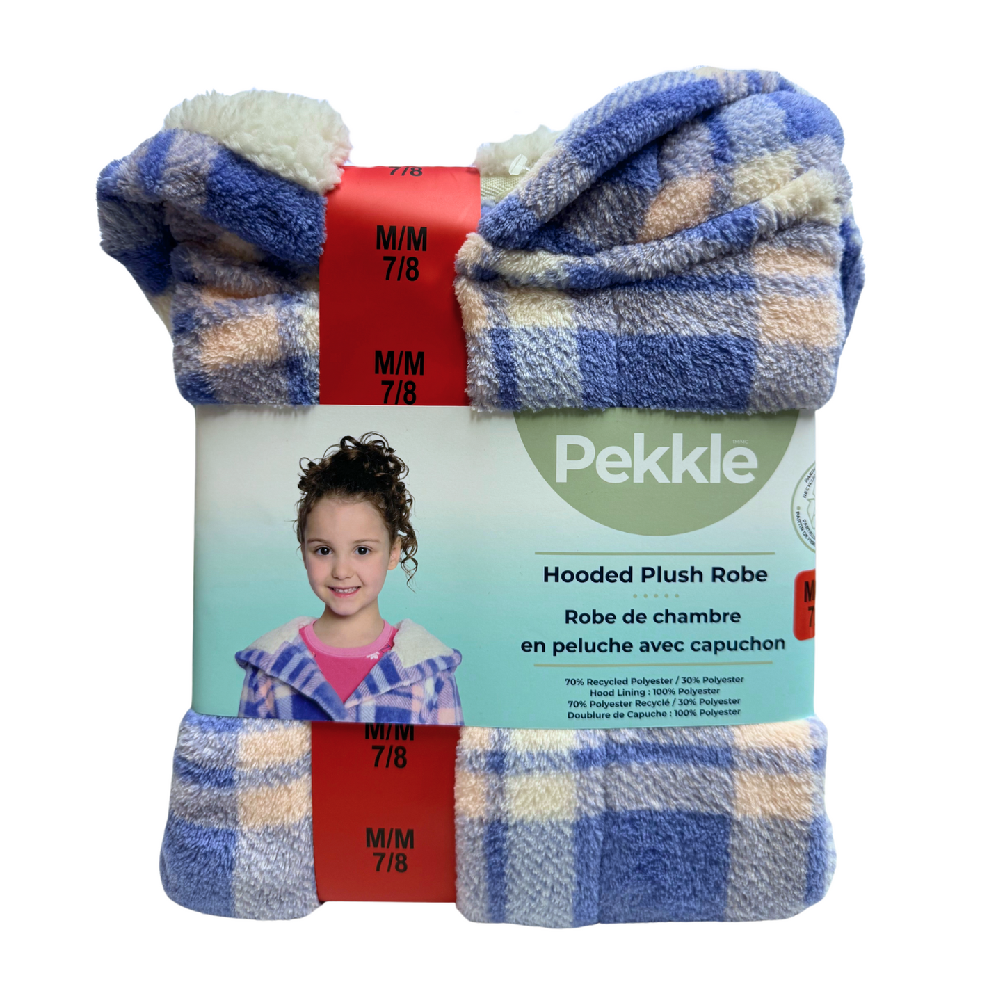 PEKKLE - Robe de Chambre en Peluche pour Enfant