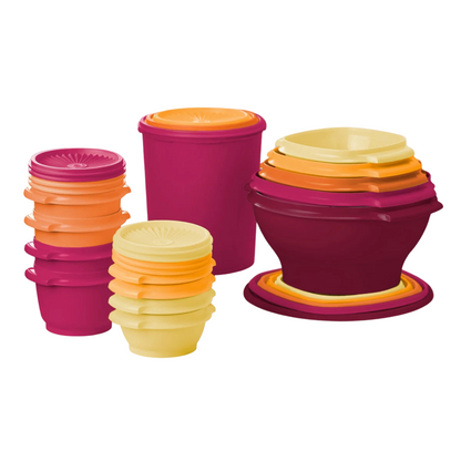 TUPPERWARE - Ensemble 16 Pièces Collection Heritage-container-set-costco-1825596-8-rouge-red