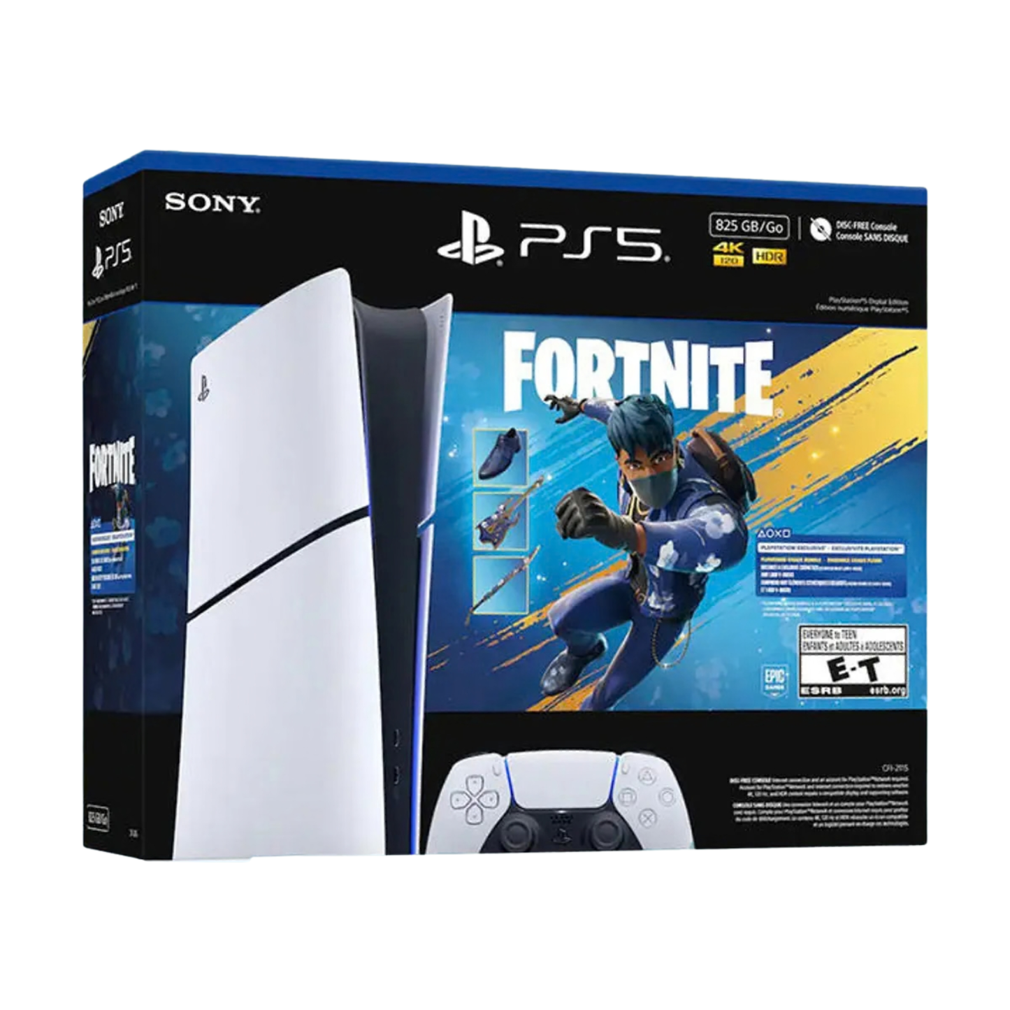 SONY - Ensemble PlayStation 5 Édition Numérique 825 Go Chas Fleuri Fortnite *Boite Ouverte*-ps5bundle-digital-edition-gb-floweringchaos-costco-2011134-9576060-3