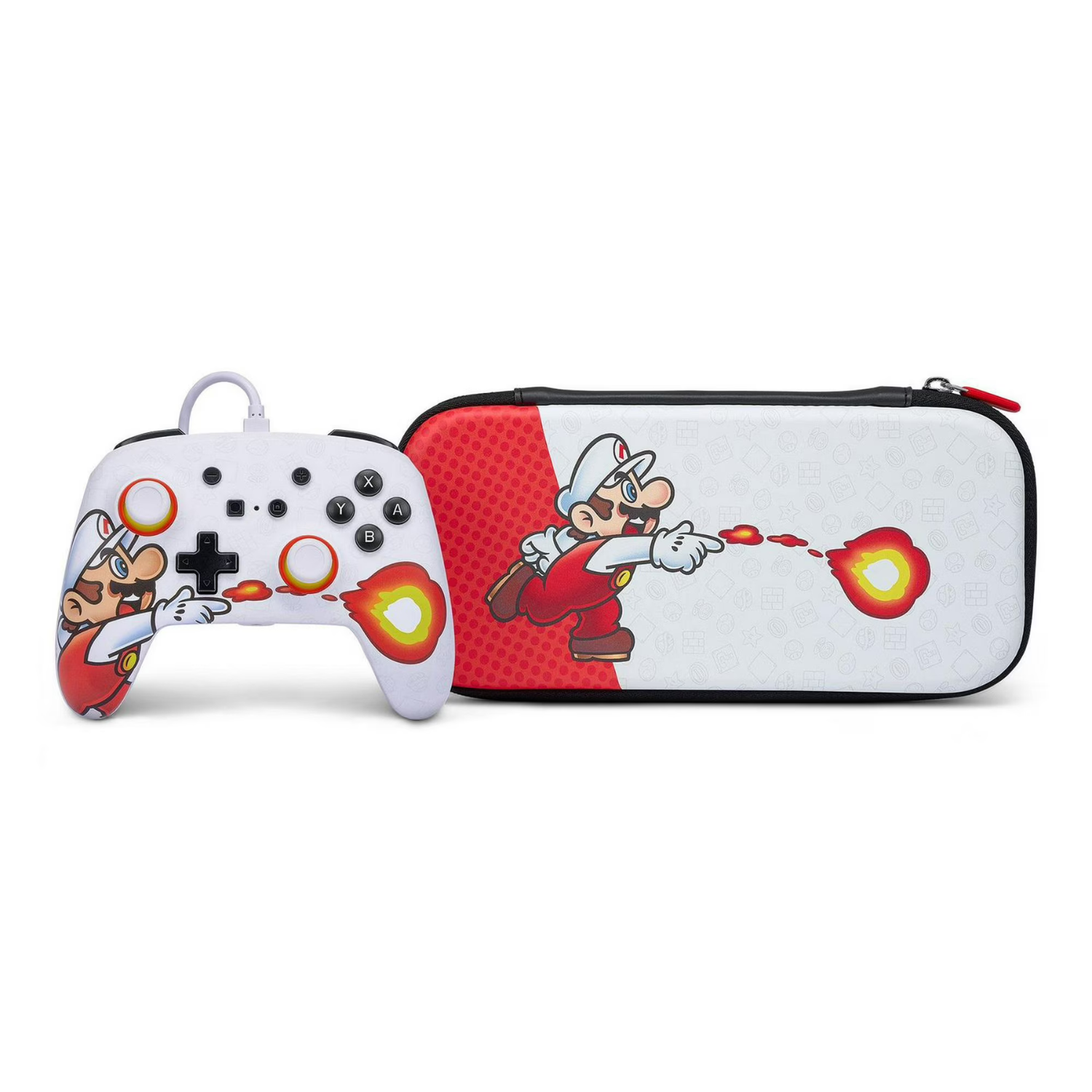 NINTENDO-SWITCH-MANETTE-FILAIRE-OPTIMISÉE-ÉTUI-MINCE-ENHANCED-WIRED-CONROLLER-SLIM-CASE-SUPER-MARIO