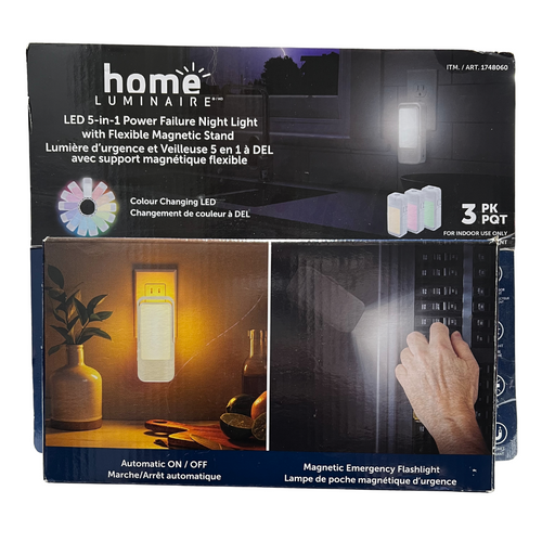 home-luminaire-ensemble-3-lumières-urgence-veilleuse-5-1-del-support-magnétique-flexible