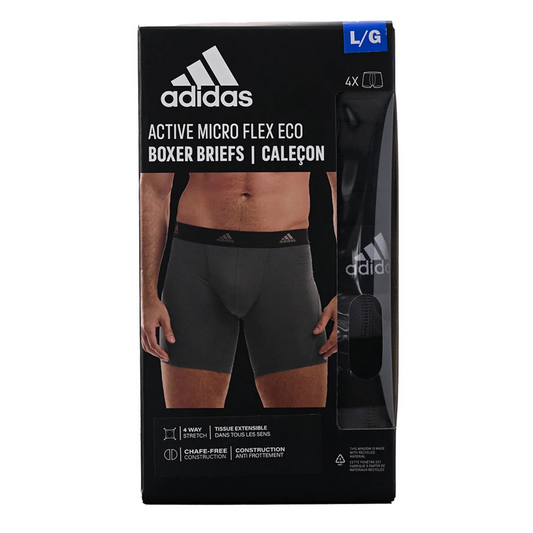 ADIDAS - Paquet de 4 Caleçons Active Micro Flex Eco-boxer-briefs-pack-costco-5997273