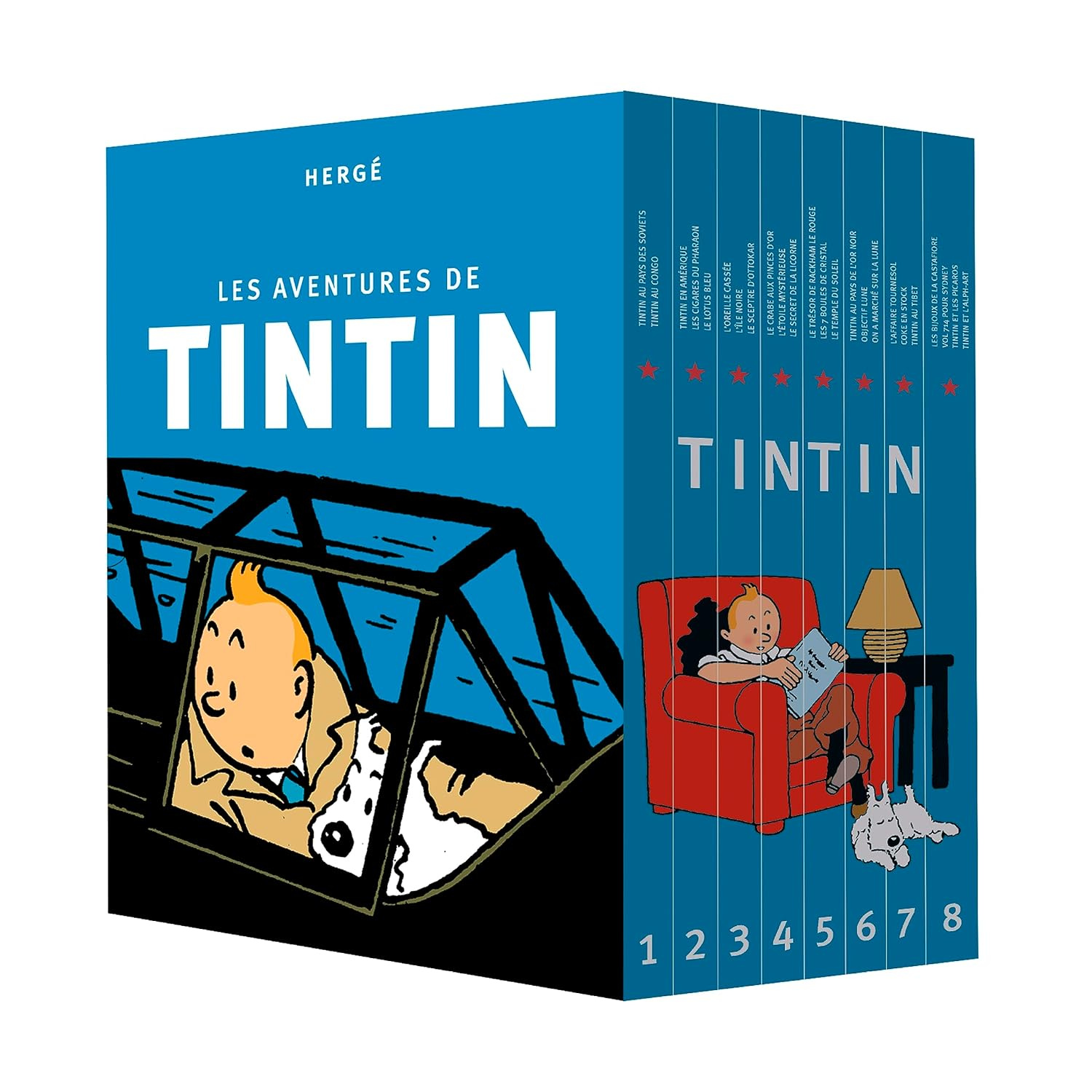 HERGÉ - Les Aventures de Tintin Collection Complète Version Française *Boite Endommagée*-adventures-costco-1493932