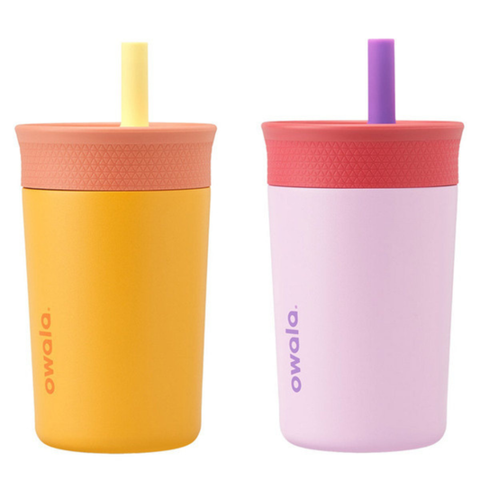 OWALA - Ensemble de 2 Gobelets en Acier Inoxydable de 355 ml-pack-tumbler-stainless-steel-oz-costco-1907841-rose-pink