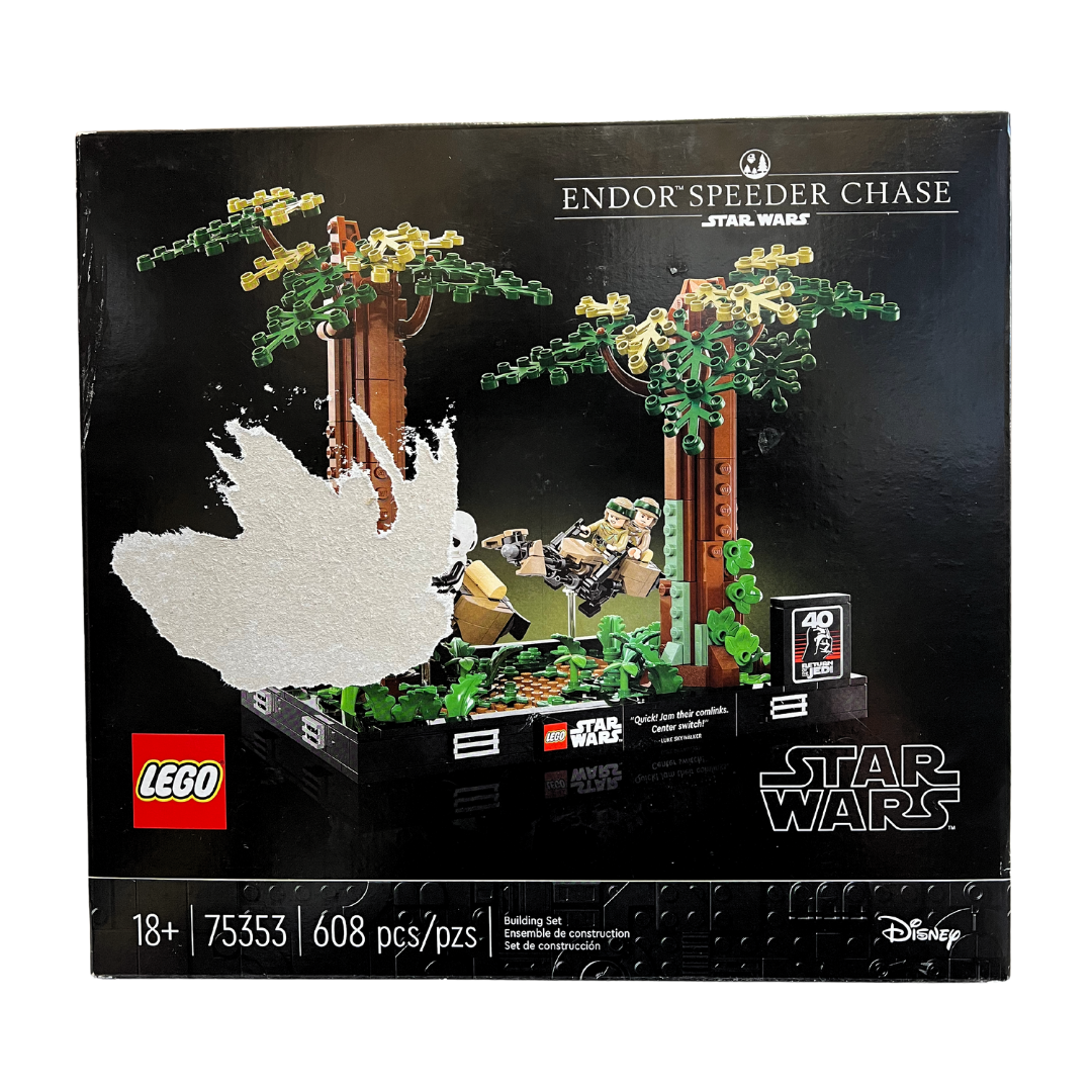 LEGO - Diorama de La poursuite en Speeder à Endor Star Wars 75353 *Boite Endommagée*