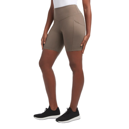 DANSKIN - Cuissard d'Entrainement pour Femme-women's-bike-short-costco-1872377-brun-brown-2