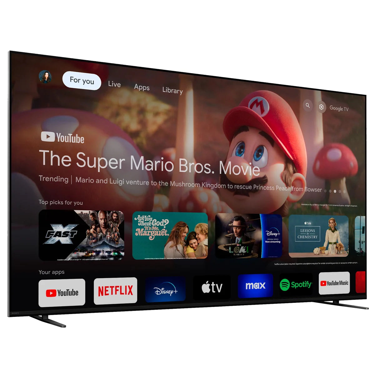 SONY - Téléviseur Intelligent Google HDR mini-DEL UHD 4K Bravia 7 XR70 de 65 po *Boite Ouverte*-SMART-TV-COSTCO-9597065-65XR70-2