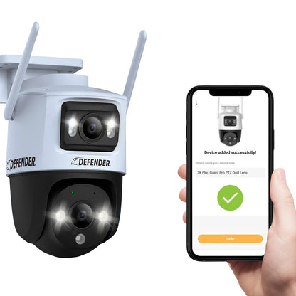 DEFENDER - Ensemble de 2 Caméras de Sécurité Guard Pro 3K+-ia-ai-security-cameras-pack-set-costco-1858671-ip10mdcb2-64-3