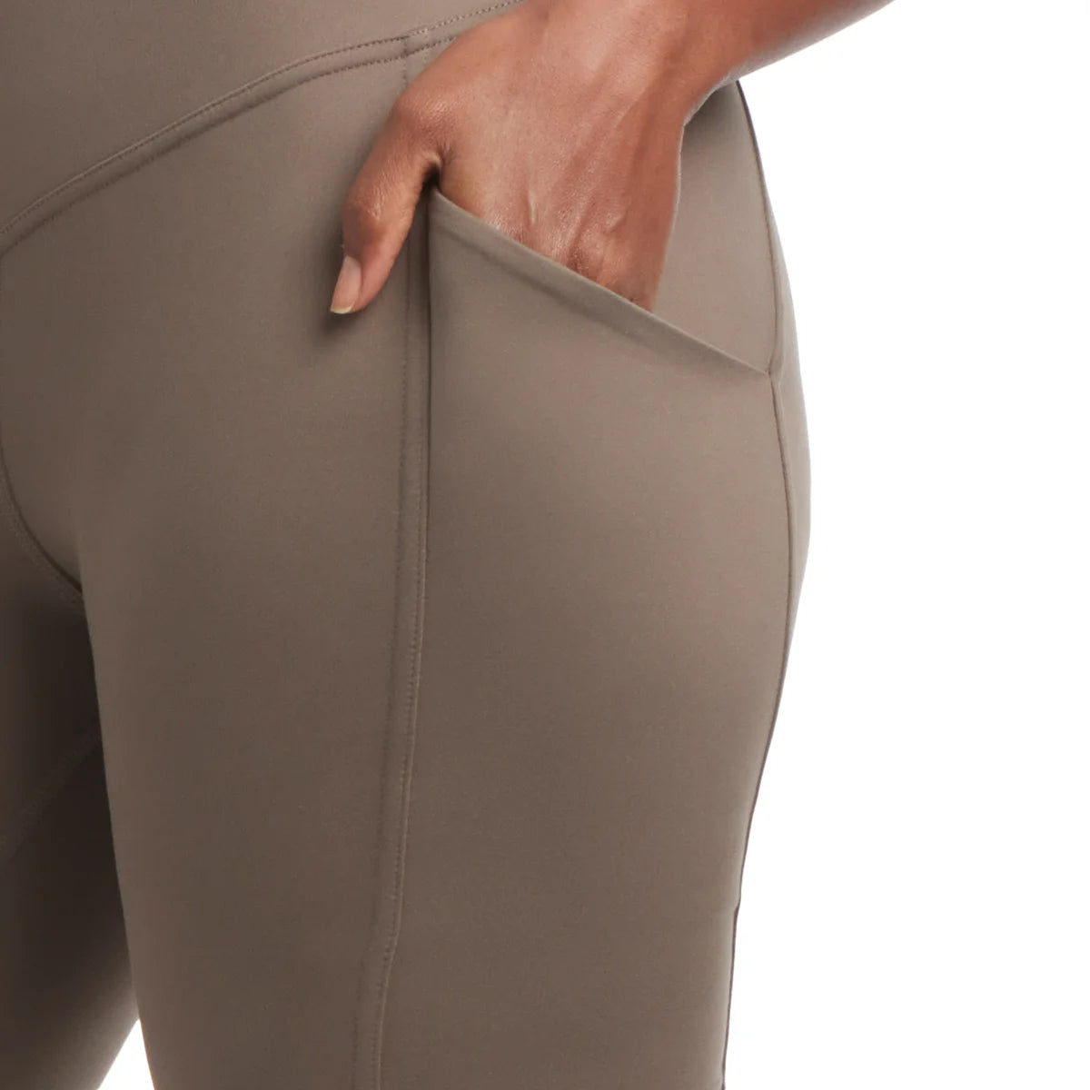 DANSKIN - Cuissard d'Entrainement pour Femme-women's-bike-short-costco-1872377-brun-brown-4