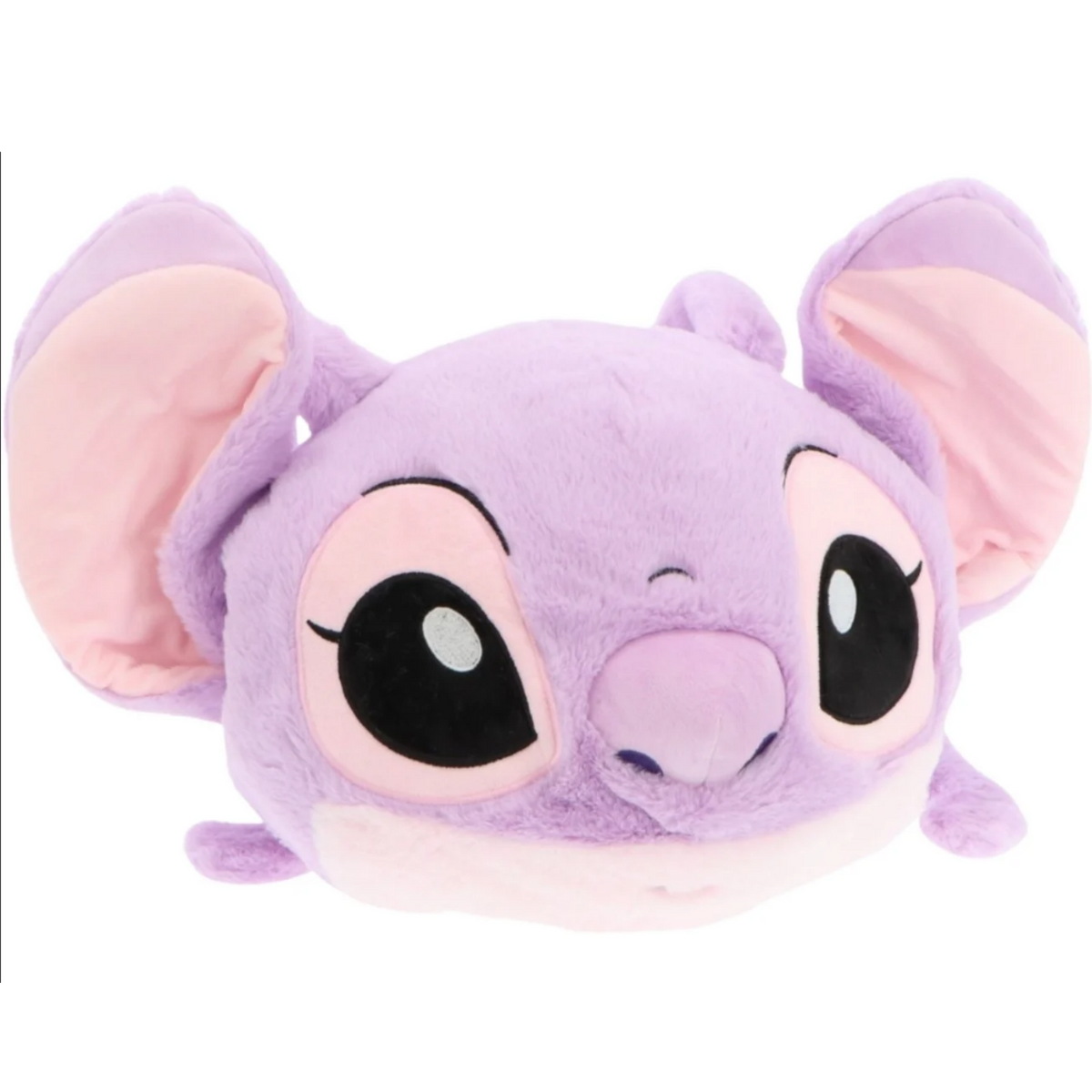 Disney Angel – Peluche chauffe-mains mauve avec ouvertures latérales | Disney Angel – Purple hand-warming plush pillow with side openings