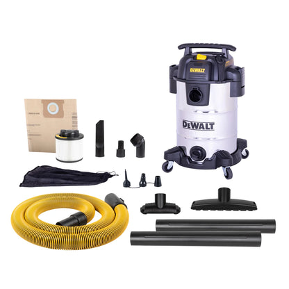 DEWALT - Aspirateur Humide/Sec en Acier Inoxydable de 30 L (8 Gal)-stainless-steel-wet-dry-vacuum-costco-1671616