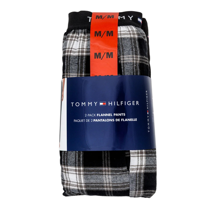 TOMMY HILFIGER - Paquet de 2 Pantalons de Flanelle Pour Homme-Mens-2-Pack-Flannel-Pants-Noir-Black-3333382-1924805