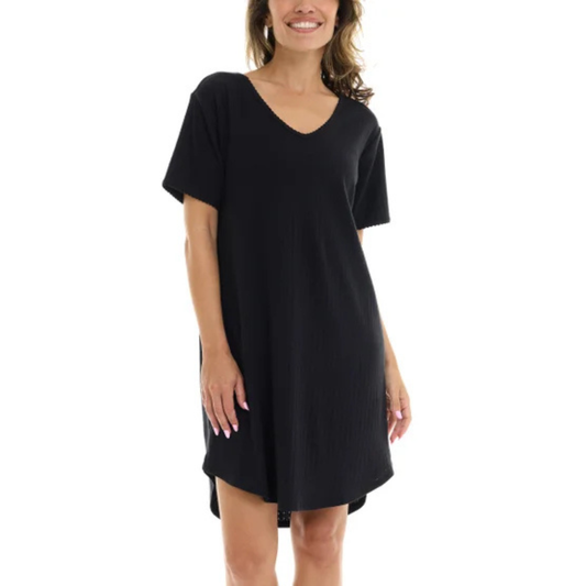 FLORA NIKROOZ - Ensemble de 2 Robes de Nuit pour Femme-Womens-2-Pack-Sleep-Dress-Rose-Noir-Pink-Black-2765220-1978785