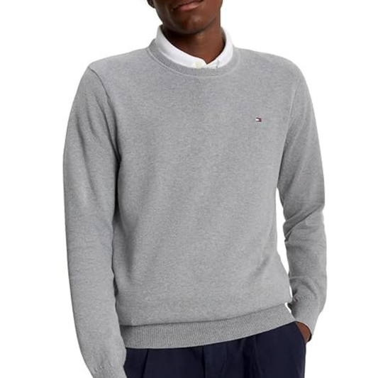 TOMMY HILFIGER - Chandail Col Rond pour Homme-Mens-Crewneck-Gris-Grey-1719895