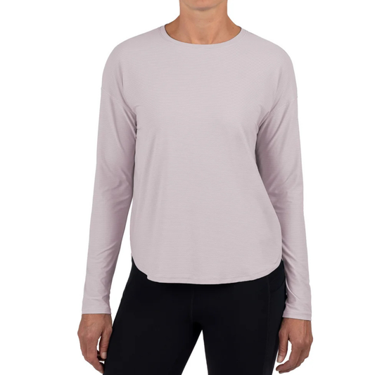 TUFF ATHLETICS - Chandail de Sport pour Femme-Womens-Long-Sleeve-Active-Top-Mauve-Lilas-Purple-Lilac-1934880- 1962844