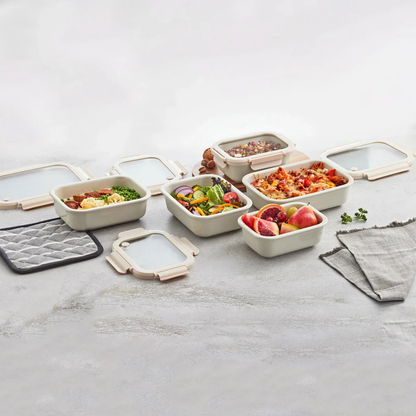 SAFDIE & CO. INC - Ensemble de Rangement en Céramique pour Aliments, 10 Pièces-ceramic-food-storage-set-pieces-costco-1796147-crème-cream