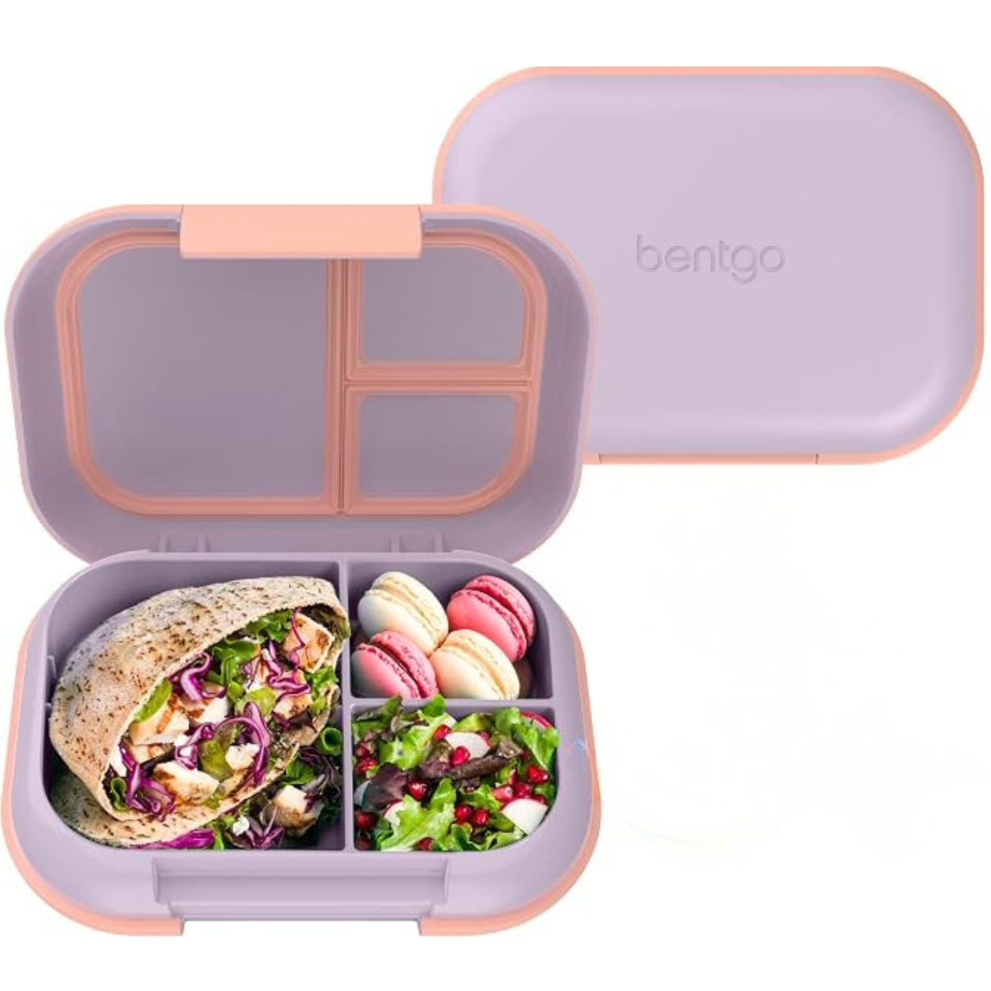 BENTGO - Ensemble de 2 Boites à Lunch Étanches Chill XL-leak-proof-lunch-box-set-pack-costco-1962134-Lavende-Mauve-Pêche-Lavender-Purple-Peach