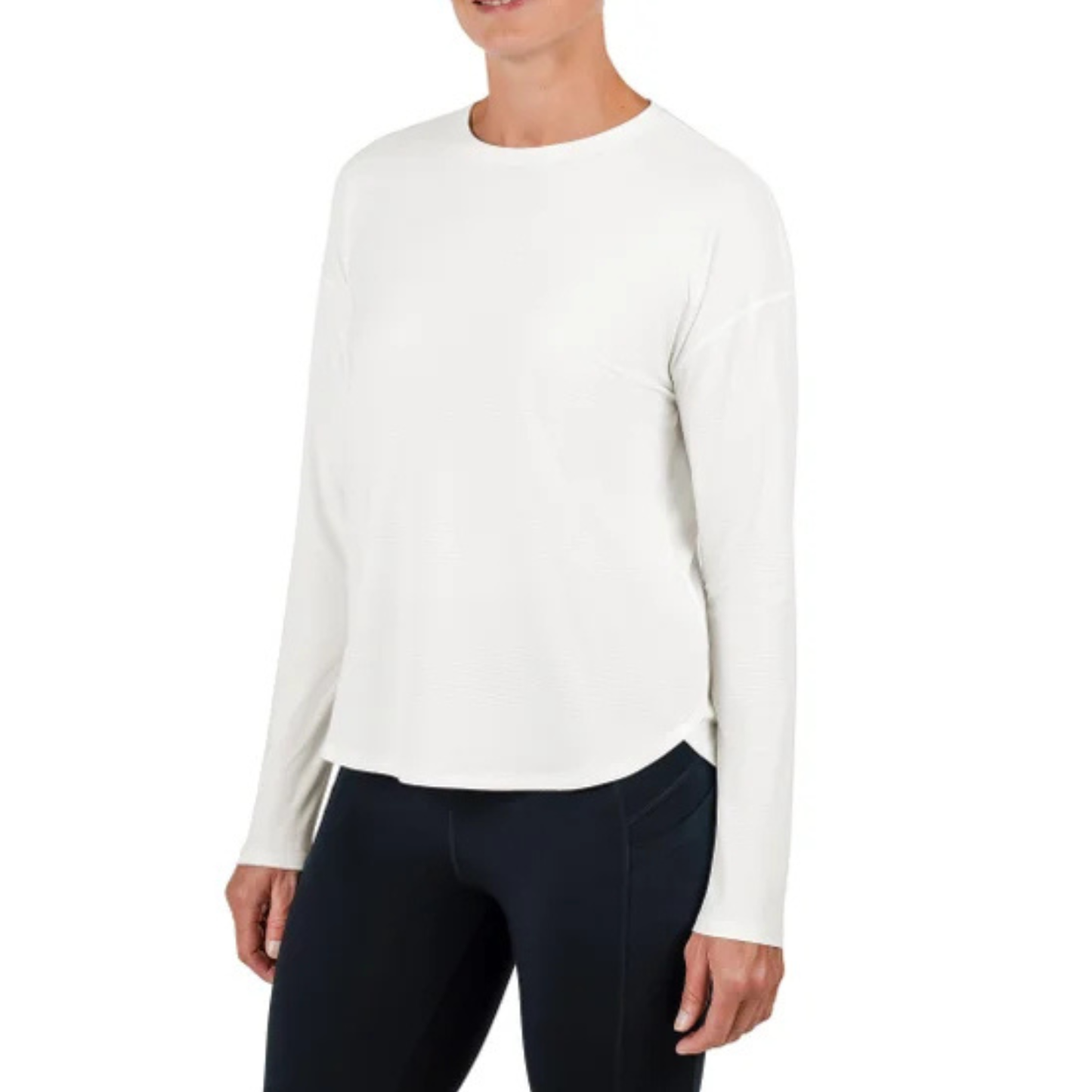 TUFF ATHLETICS - Chandail de Sport pour Femme-Womens-Long-Sleeve-Active-Top-Blanc-White-1934880- 1962843