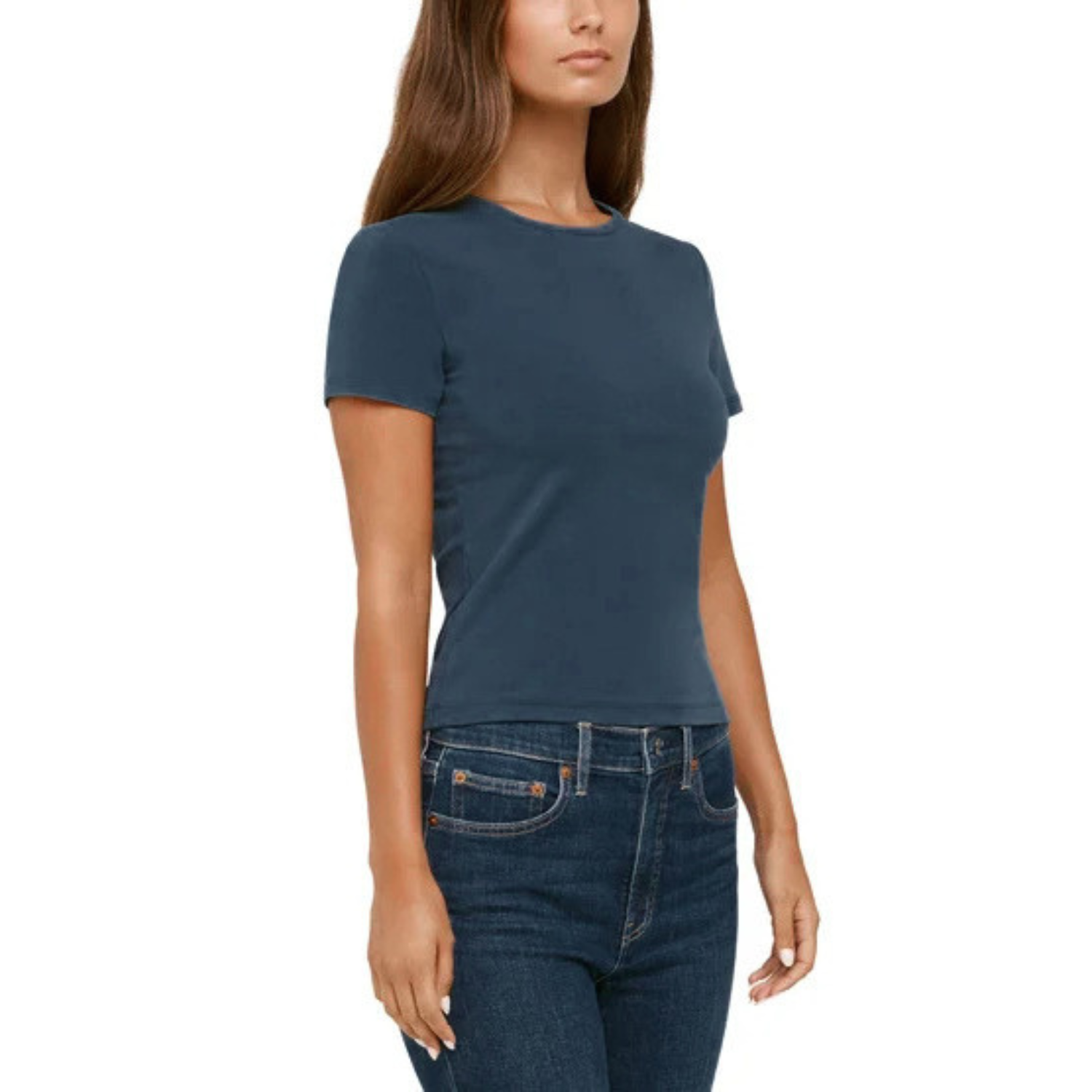 BANANA REPUBLIC - Paquet de 2 Chandails Manches Courtes pour Femme-womens-2-pack-Short-Sleeve-T-Shirt-Bleu-Marine-Gris-Blue-Navy-Grey-1975770-1982716