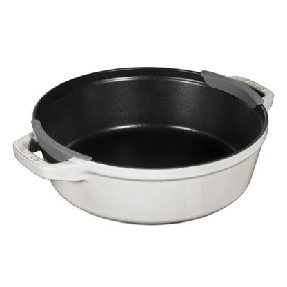 STAUB - Ensemble de Cocottes en Fonte Empilable, 4 Pièces *Boite Ouverte*-stackable-cast-iron-dutch-oven-set-piece-costco-1777875-modele-model-1010892-Truffe-blanche-White-truffle