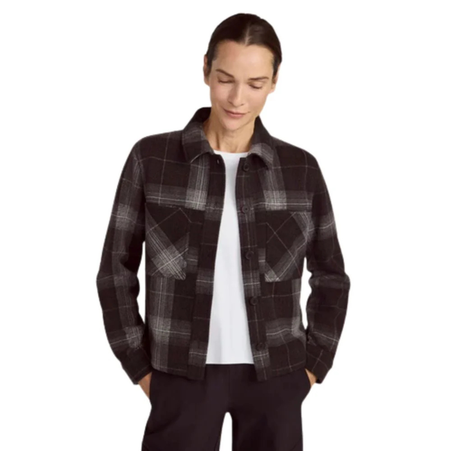 MONDETTA - Veste Courte en Tricot pour Femme-Womens-Knit-Cropped-Jacket-Noir-Black-1919381-1929460
