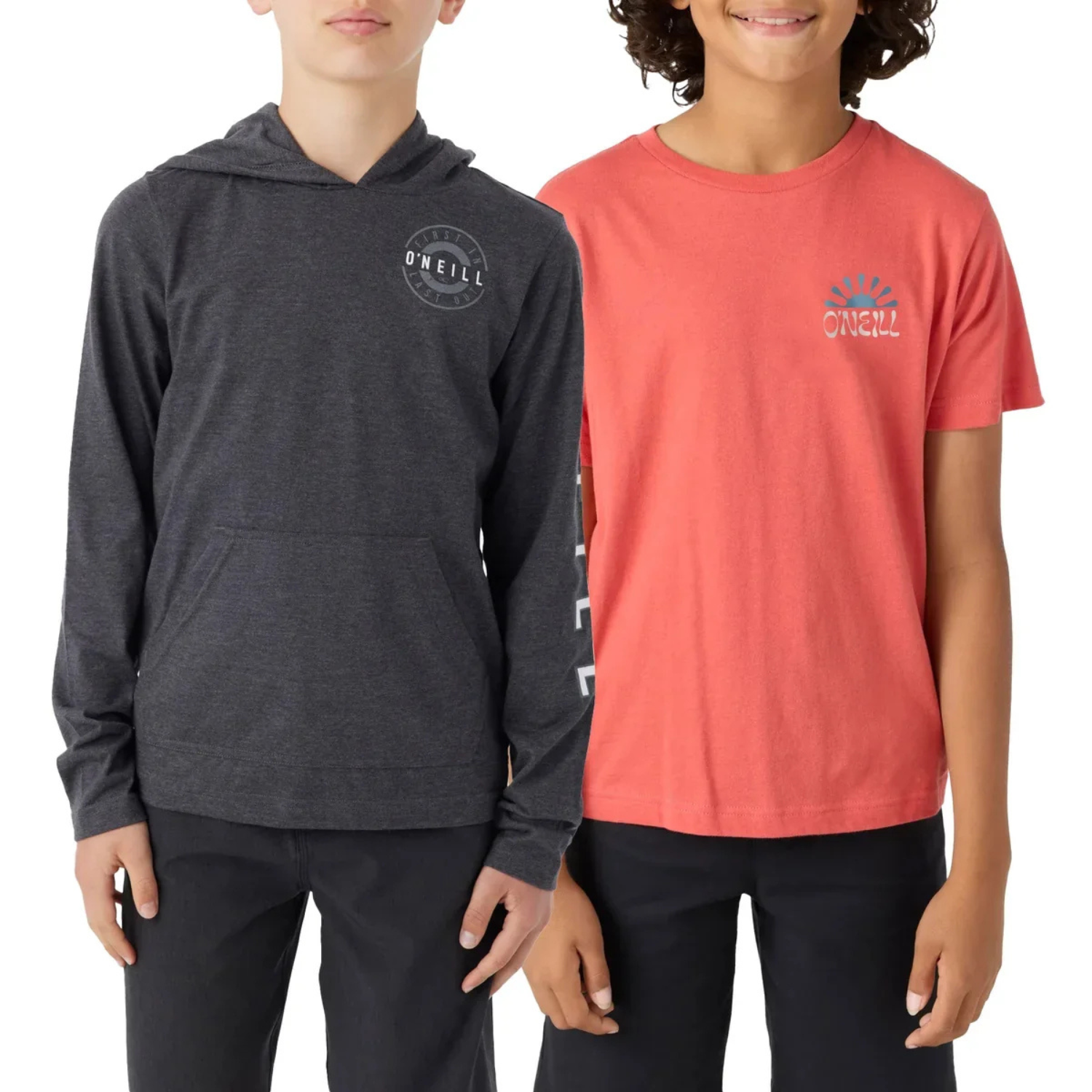 O'NEILL - Ensemble de 2 Chandails pour Garçon-Boys-t-shirt-and-hoodie-set-Orange-Gris-Grey-2001717-1916550