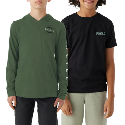 O'NEILL - Ensemble de 2 Chandails pour Garçon-Boys-t-shirt-and-hoodie-set-Vert-Noir-Green-Black-2001717-1916550