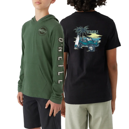 O'NEILL - Ensemble de 2 Chandails pour Garçon-Boys-t-shirt-and-hoodie-set-Vert-Noir-Green-Black-2001717-1916550