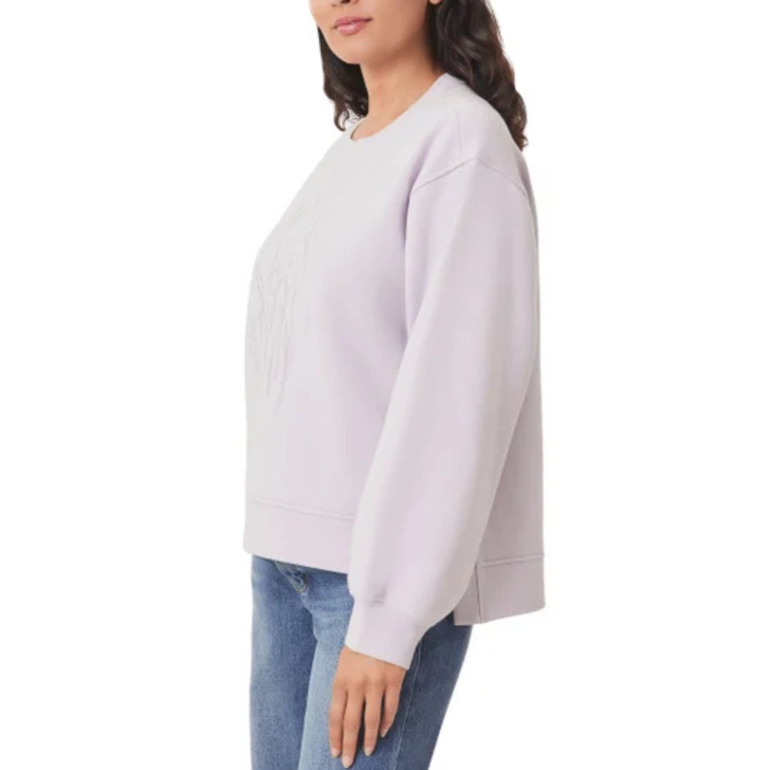 SCOTCH & SODA - Chandail à Col Rond pour Femme-Womens-Crewneck-Sweater-Mauve-Lilas-Purple-Lilac-1961337-1970923