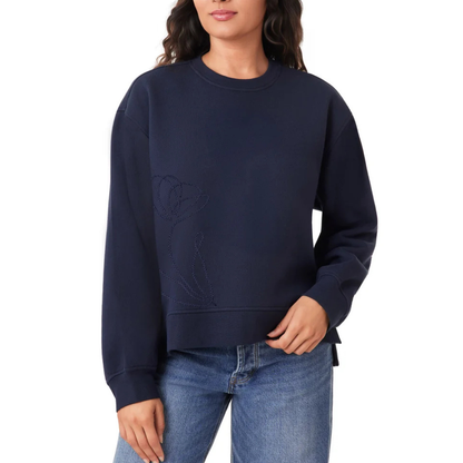 SCOTCH & SODA - Chandail à Col Rond pour Femme-Womens-Crewneck-Sweater-Bleu-Marine-Blue-Navy-1961337-1970922