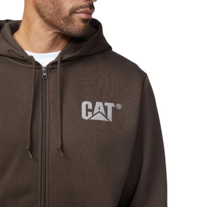 CAT - Veste à Fermeture à Glissière pour Homme-Mens-Full-Zip-Hoodie-Brun-Brown-1974269-1969217