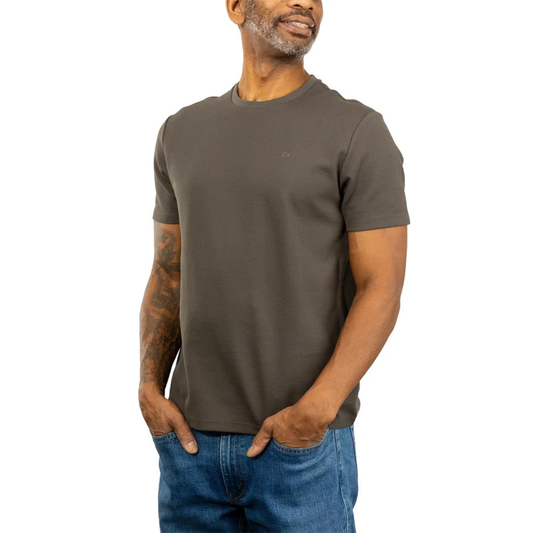 CALVIN KLEIN - Chandail à Manches Courtes pour Homme-Mens-T-Shirt-Gris-Grey-1957356- 1977479