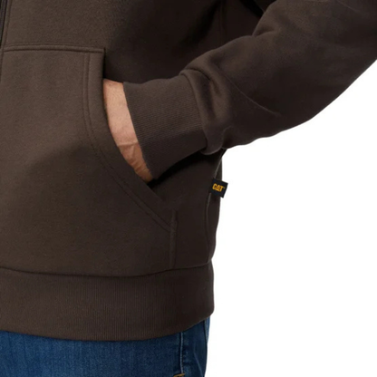 CAT - Veste à Fermeture à Glissière pour Homme-Mens-Full-Zip-Hoodie-Brun-Brown-1974269-1969217