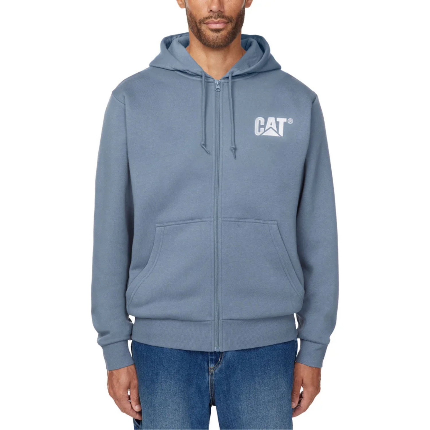 CAT - Veste à Fermeture à Glissière pour Homme-Mens-Full-Zip-Hoodie-Bleu-blue-1974265-1969218