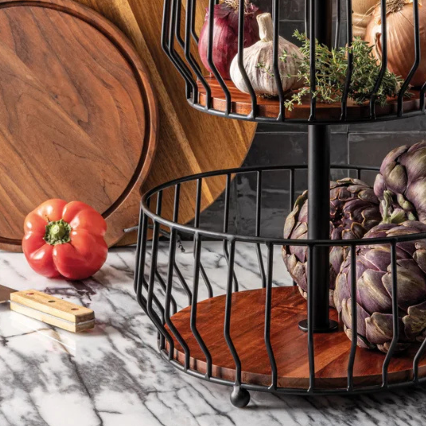 OVER & BACK - Panier à 2 Niveaux-2-tier-basket-1986459