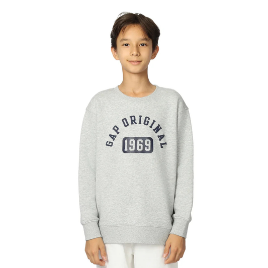 GAP KIDS - Chandail en Molleton pour Enfant-Kids-Fleece-Sweatshirt-Gris-Grey-1236622-1934709